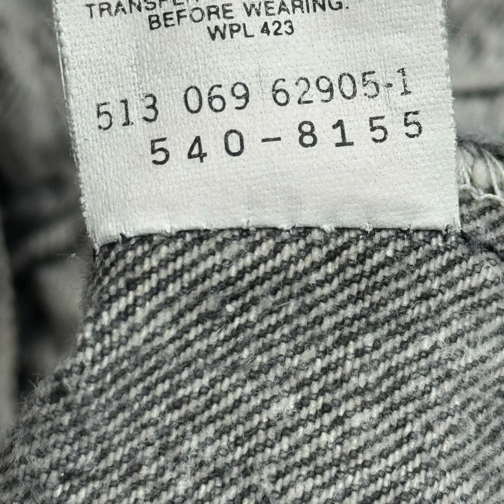 Vintage Levis 540 Jeans Mens 34x29 Fit 32x28 Gray Relaxed Acid Wash USA Made 80s